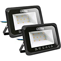 Los mejores  - Focos LED exterior 10W Extrastar Potente Luces Led Exterior IP65- Luz de Seguridad Blanca Cálida 3000K para Terraza…